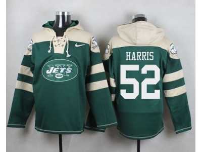 Nike New York Jets #52 David Harris Green Player Pullover NFL Hoodie