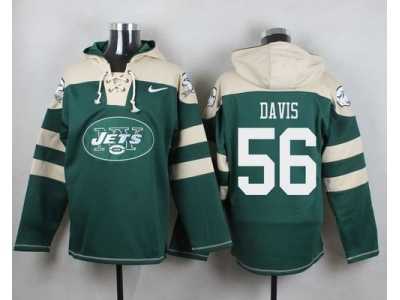Nike New York Jets #56 Demario Davis Green Player Pullover NFL Hoodie