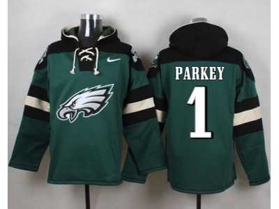Nike Philadelphia Eagles #1 Cody Parkey Midnight Green Player Pullover Hoodie