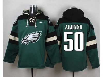 Nike Philadelphia Eagles #50 Kiko Alonso Green Player Pullover Hoodie