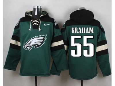 Nike Philadelphia Eagles #55 Brandon Graham Green Player Pullover Hoodie