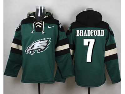 Nike Philadelphia Eagles #7 Sam Bradford Green Player Pullover Hoodie