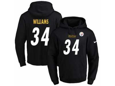 Nike Pittsburgh Steelers #34 DeAngelo Williams Black Name & Number Pullover NFL Hoodie