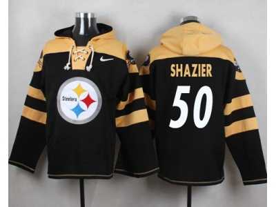 Nike Pittsburgh Steelers #50 Ryan Shazier Black Player Pullover NFL Hoodie