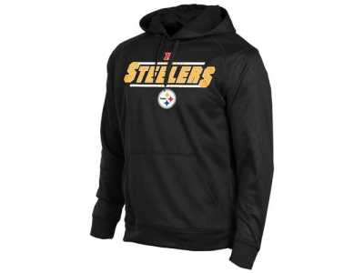 Pittsburgh Steelers Majestic Black Synthetic Hoodie Sweatshirt