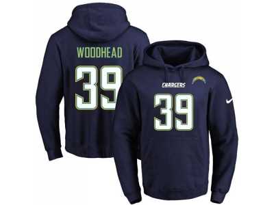Nike San Diego Chargers #39 Danny Woodhead Navy Blue Name & Number Pullover NFL Hoodie