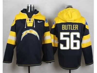 Nike San Diego Chargers #56 Donald Butler Navy Blue Player Pullover Hoodie