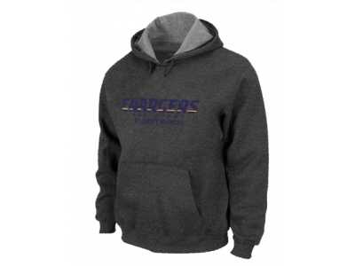 San Diego Charger Authentic font Pullover Hoodie D.Grey