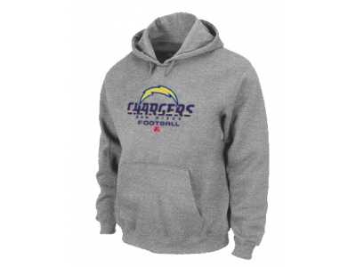 San Diego Charger Critical Victory Pullover Hoodie Grey