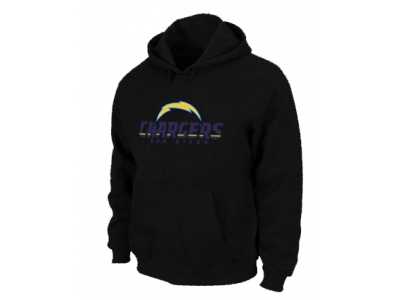 San Diego Chargers Authentic Logo Pullover Hoodie Black