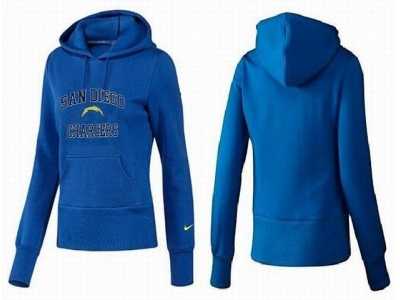 Womenw San Diego Chargers Pullover Hoodie-016