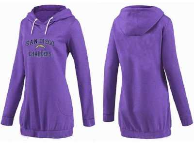 Womenw San Diego Chargers Pullover Hoodie-039
