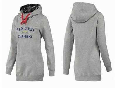 Womenw San Diego Chargers Pullover Hoodie-059