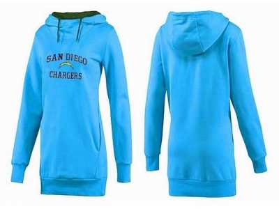 Womenw San Diego Chargers Pullover Hoodie-065