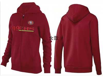 Women San francisco 49ers Logo Pullover Hoodie-138