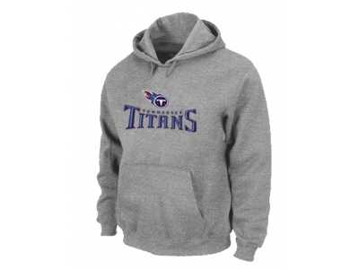 Tennessee Titans Authentic Logo Pullover Hoodie Grey