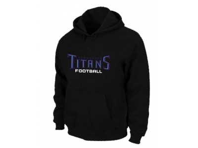 Tennessee Titans Authentic font Pullover Hoodie Black
