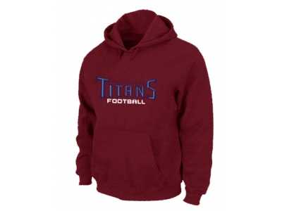 Tennessee Titans Authentic font Pullover Hoodie Red