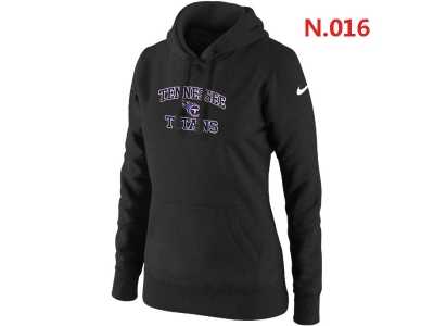 Women NEW Tennessee Titans Heart & Soul Pullover Hoodie Black