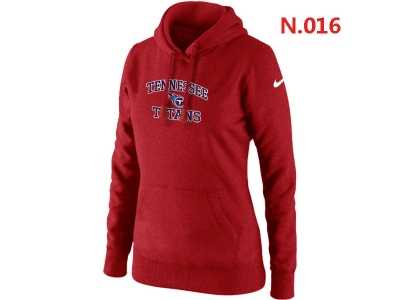 Women NEW Tennessee Titans Heart & Soul Pullover Hoodie red