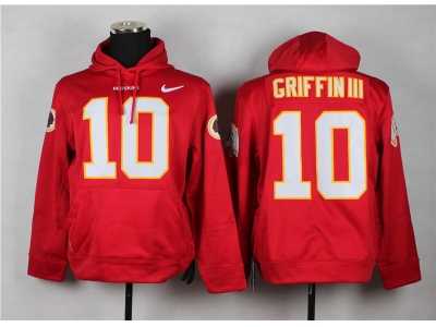 Nike Washington Redskins #10 Robert Griffin III Red jerseys(Pullover Hoodie)