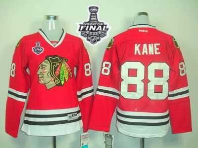 NHL Women Blackhawks #88 Patrick Kane Red Home 2015 Stanley Cup Stitched Jerseys