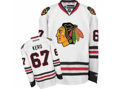 Women's Reebok Chicago Blackhawks #67 Tanner Kero Premier White Away NHL Jersey