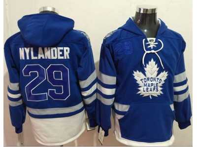 Toronto Maple Leafs #29 William Nylander Blue Name & Number Pullover NHL Hoodie