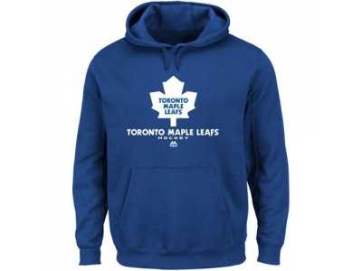 Toronto Maple Leafs Majestic Royal Blue Critical Victory VIII Fleece Hoodie