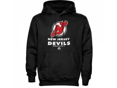 New Jersey Devils Majestic Black Critical Victory VIII Fleece Hoodie