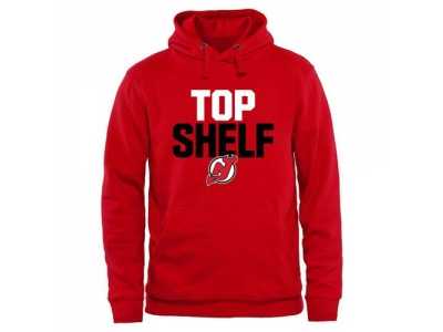 New Jersey Devils Scarlet Top Shelf Pullover Hoodie