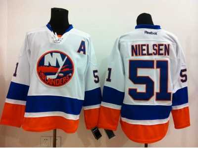 NHL New York Islanders #51 nielsen white jerseys