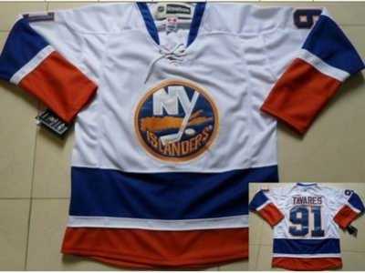 nhl New York Islanders #91 John Tavares white