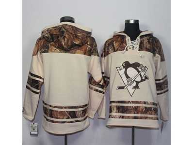Men's Pittsburgh Penguins Blank Cream Camo Stitched NHL Jersey