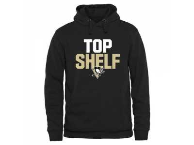 Pittsburgh Penguins Black Top Shelf Pullover Hoodie