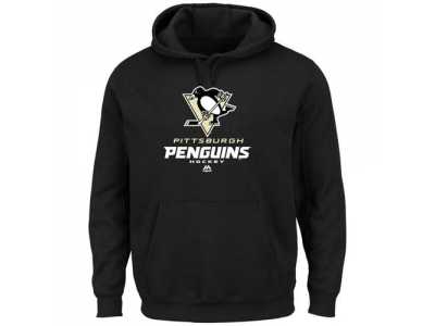 Pittsburgh Penguins Majestic Black Critical Victory VIII Pullover Hoodie