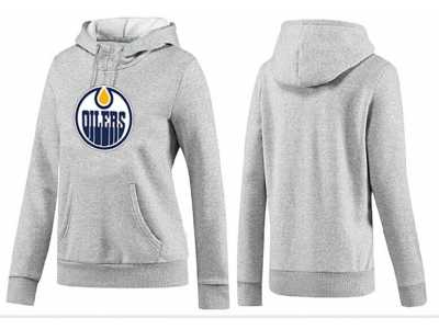 NHL Women Edmonton Oilers Logo Pullover Hoodie 17