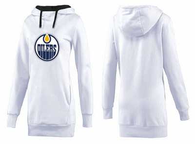 NHL Women Edmonton Oilers Logo Pullover Hoodie 1