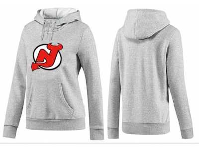 NHL Women New Jersey Devils Logo Pullover Hoodie 17