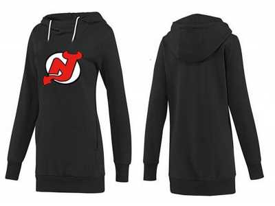 NHL Women New Jersey Devils Logo Pullover Hoodie 30