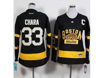 Women Boston Bruins #33 Zdeno Chara Black 2016 Winter Classic Stitched NHL Jersey