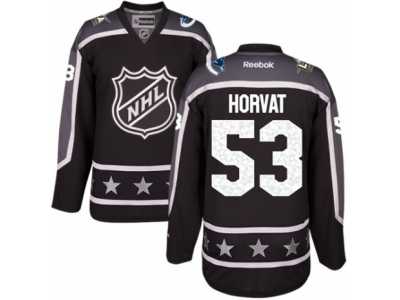 Women's Reebok Vancouver Canucks #53 Bo Horvat Authentic Black Pacific Division 2017 All-Star NHL Jersey