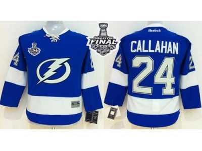 NHL Women Lightning #24 Ryan Callahan Blue Home 2015 Stanley Cup Stitched Jerseys