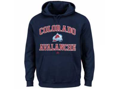 Colorado Avalanche Majestic Navy Blue Heart & Soul Hoodie