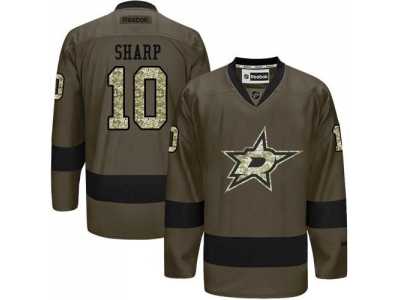 Dallas Stars #10 Patrick Sharp Green Salute to Service Stitched NHL Jersey
