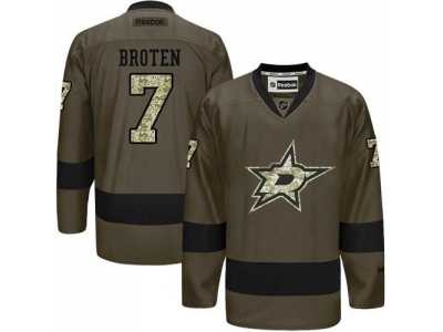 Dallas Stars #7 Neal Broten Green Salute to Service Stitched NHL Jersey