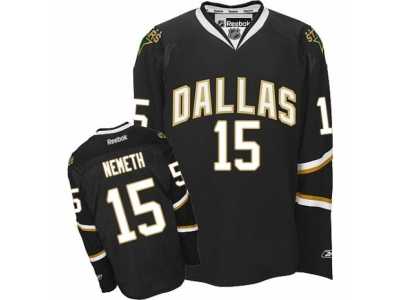 Men's Reebok Dallas Stars #15 Patrik Nemeth Authentic Black NHL Jersey