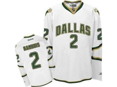 Men's Reebok Dallas Stars #2 Dan Hamhuis Authentic White Third NHL Jersey