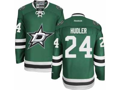 Men's Reebok Dallas Stars #24 Jiri Hudler Authentic Green Home NHL Jersey