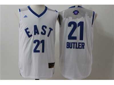 2016 NBA All Star NBA Chicago Bulls #21 Jimmy Butler White jerseys